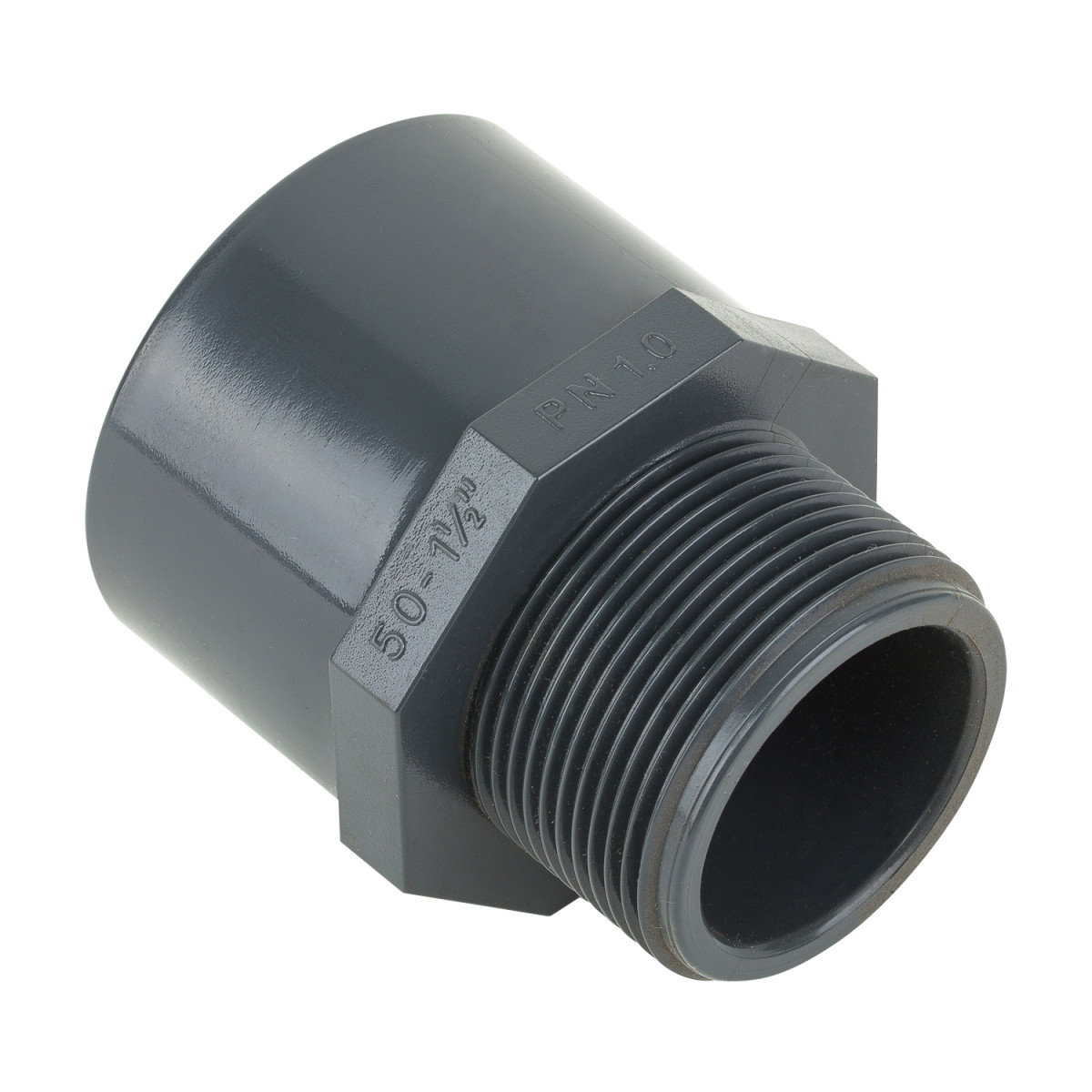 Муфта ПВХ Kripsol редукционная с наружной резьбой TRM30 (40-75 мм х 1 1/4"-2")