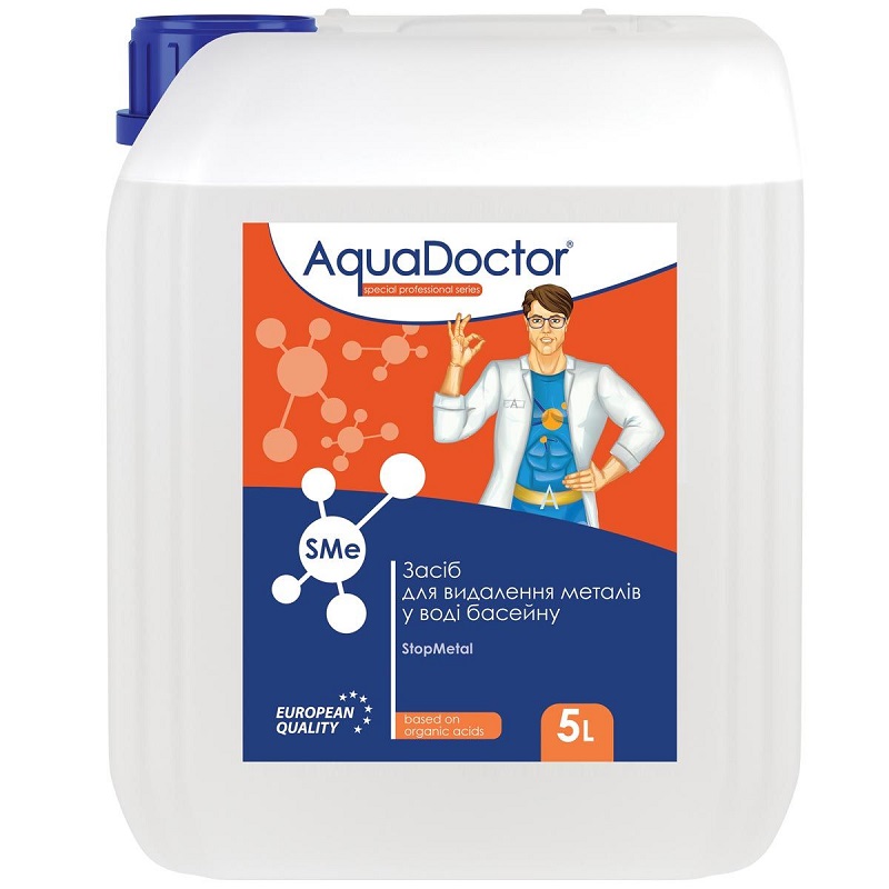 СРЕДСТВО ДЛЯ УДАЛЕНИЯ МЕТАЛЛОВ В ВОДЕ AQUADOCTOR STOPMETAL 5 Л