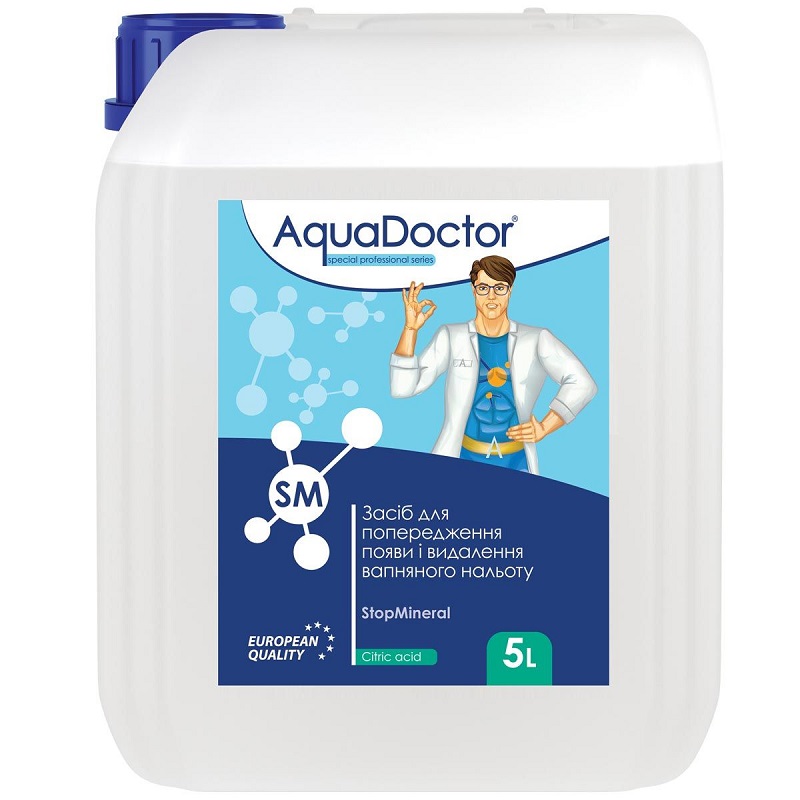 СРЕДСТВО ДЛЯ ПОНИЖЕНИЯ ЖЕСТКОСТИ AQUADOCTOR SM STOPMINERAL 5Л