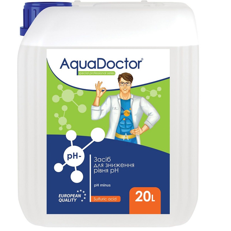 ЖИДКОЕ СРЕДСТВО ДЛЯ СНИЖЕНИЯ PH AQUADOCTOR PH MINUS (СЕРНАЯ 35%) 20 Л