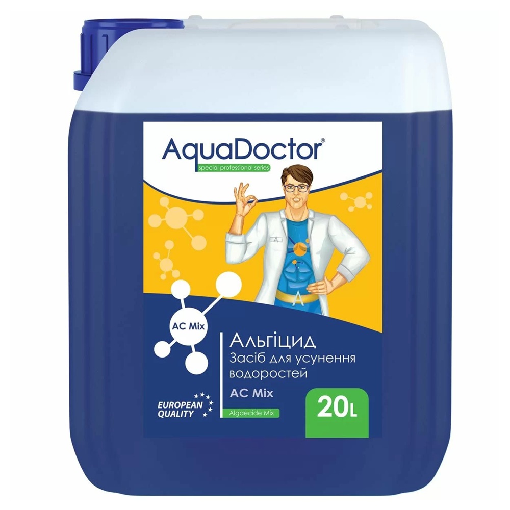 Альгіцид AquaDoctor MIX 20л для басейнів — ефективний засіб проти водорослів і грибків
